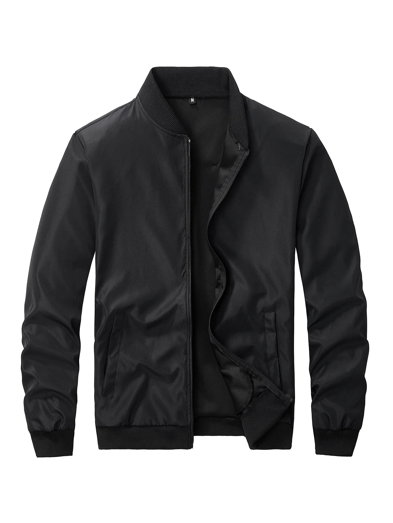 Men’s Baseball Collar Jacket – Lightweight Casual Autumn Coat