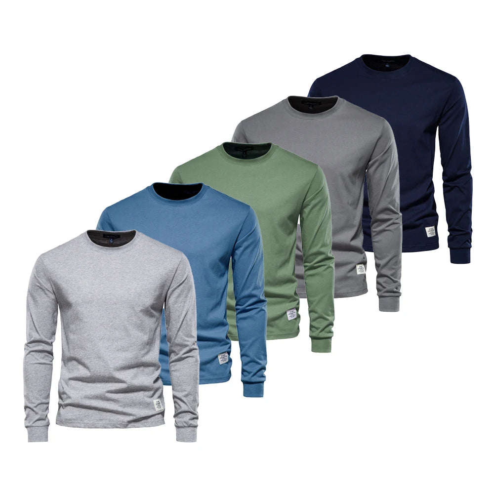 Men’s Crew Neck T-Shirt – 100% Cotton Basic Casual Top (5-Pack)