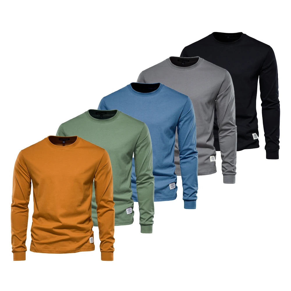 Men’s Crew Neck T-Shirt – 100% Cotton Basic Casual Top (5-Pack)