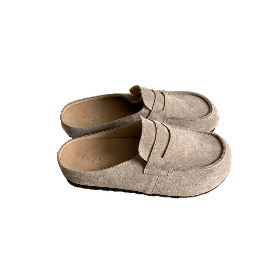Women’s Loafer Slip-On Flats – Comfortable Rubber Sole Casual Shoes