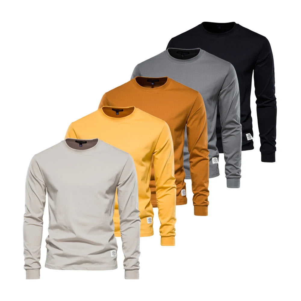 Men’s Crew Neck T-Shirt – 100% Cotton Basic Casual Top (5-Pack)