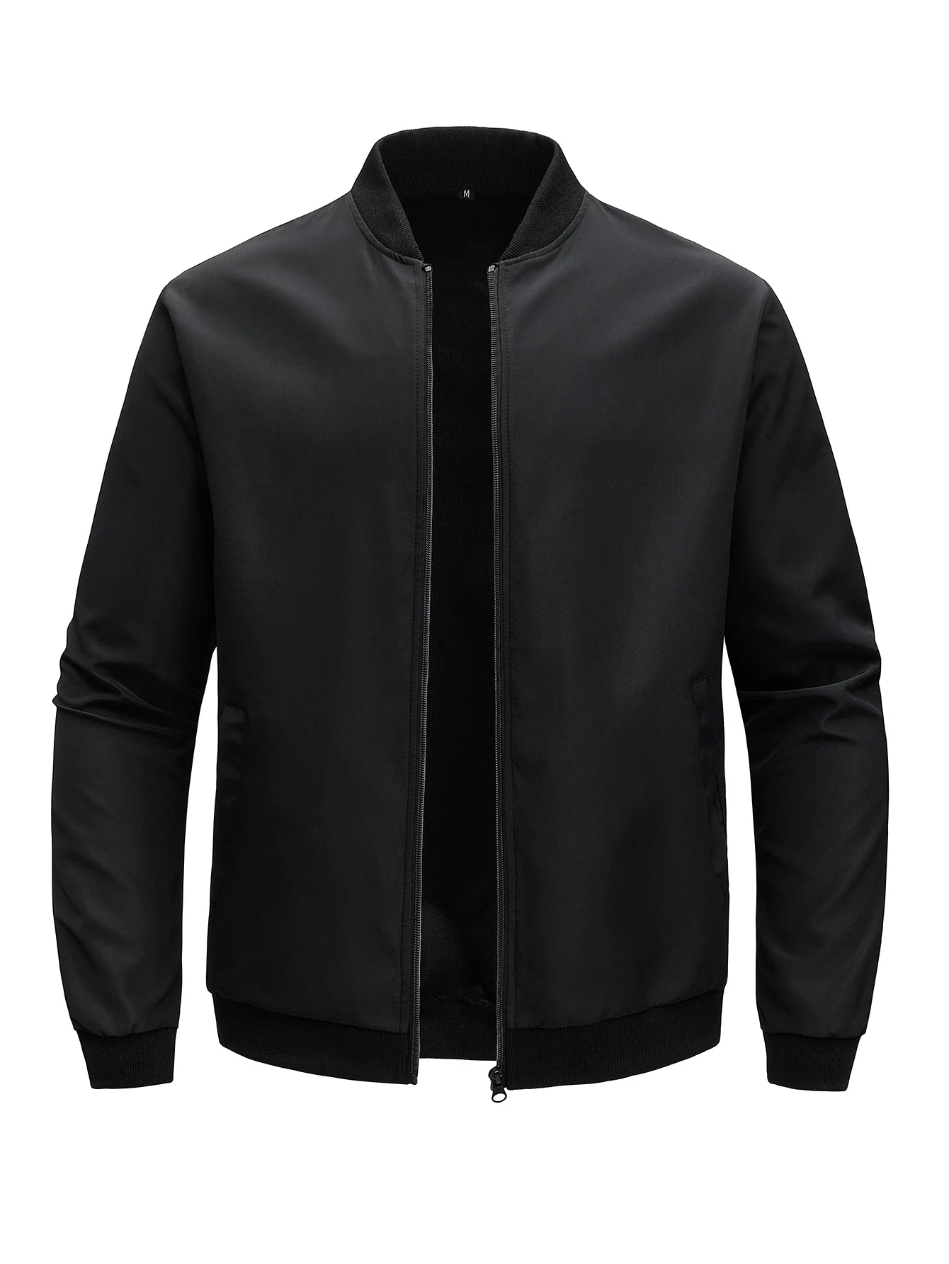 Men’s Baseball Collar Jacket – Lightweight Casual Autumn Coat