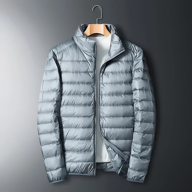 Men’s Ultra-Light Down Jacket – Waterproof Packable Puffer Coat