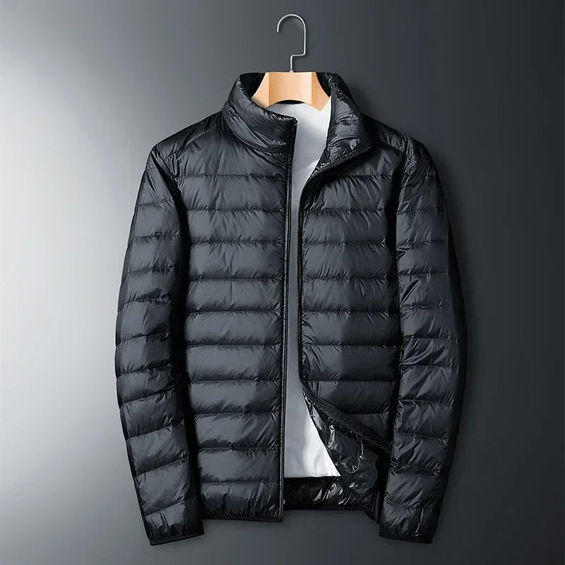 Men’s Ultra-Light Down Jacket – Waterproof Packable Puffer Coat