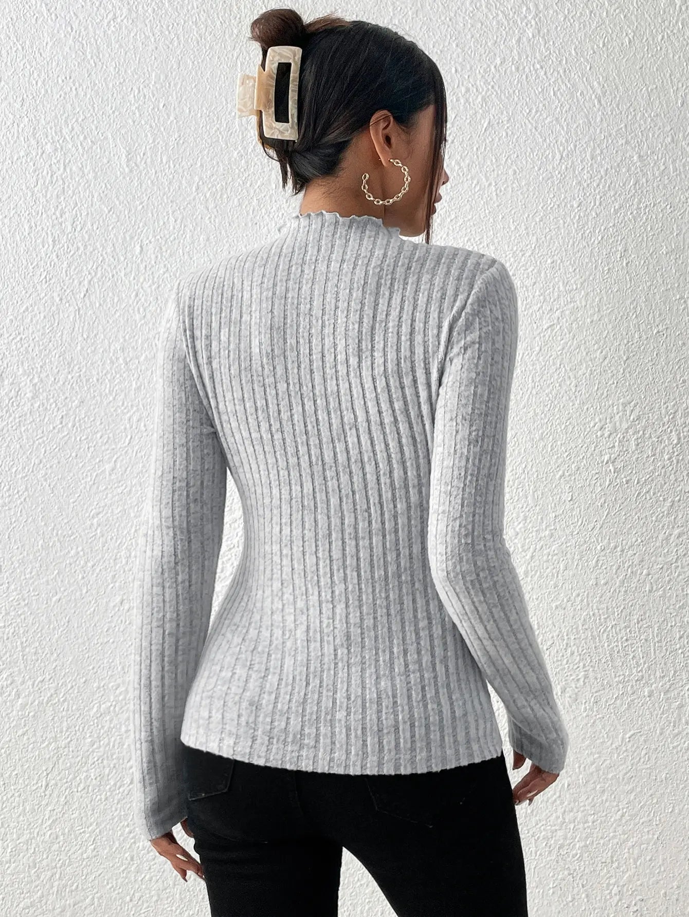 Women’s Jersey Knit Top – Casual Lightweight Pullover for Everyday Wear