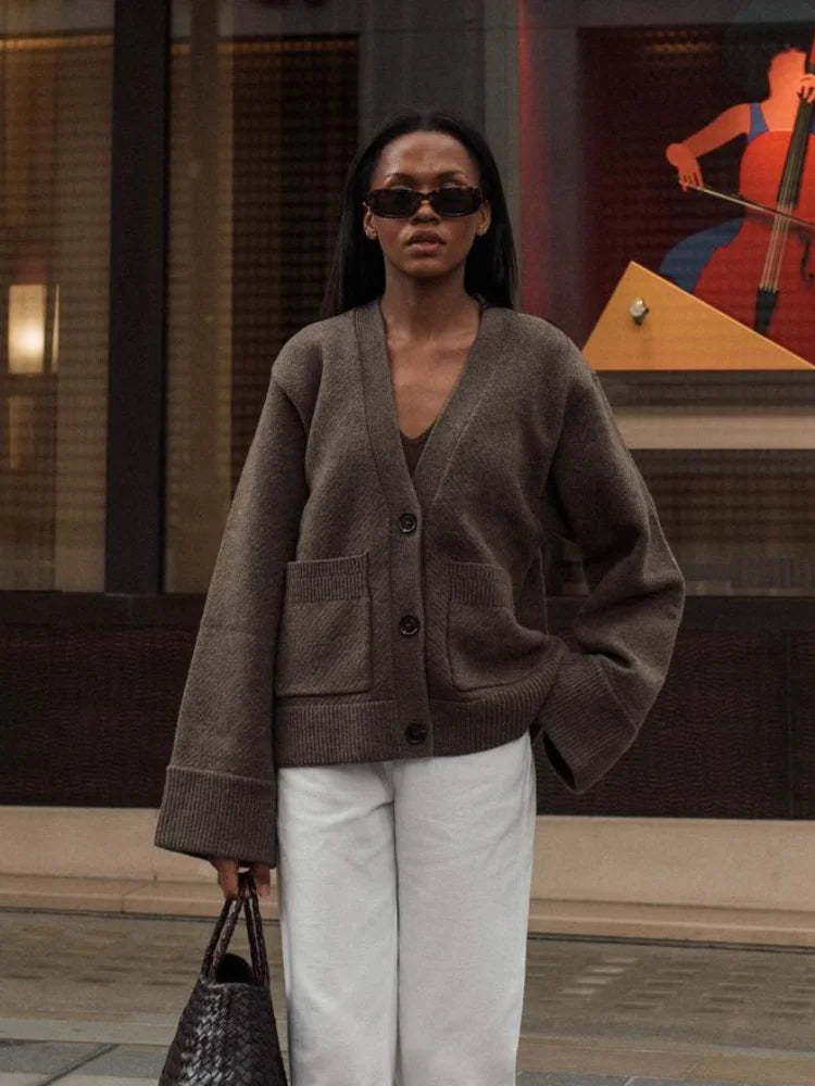 Sofia Knitted V-Neck Cardigan