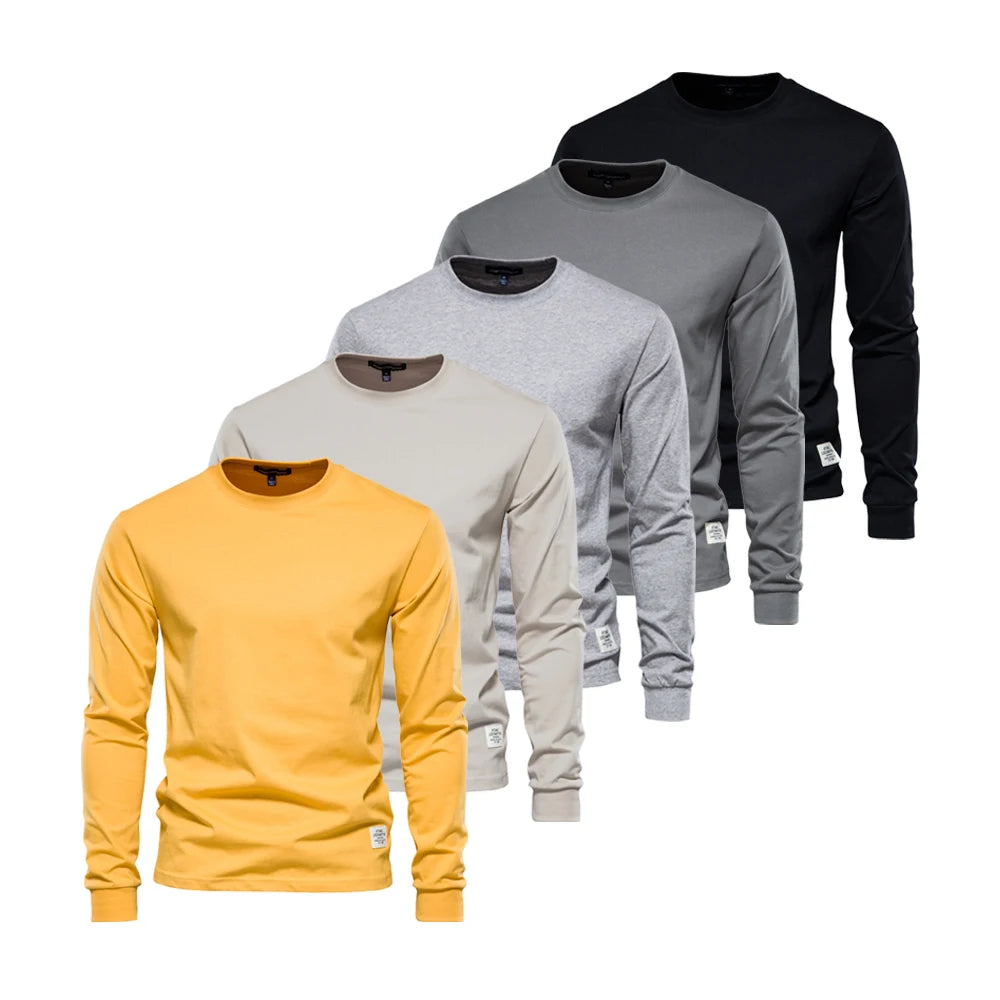 Men’s Crew Neck T-Shirt – 100% Cotton Basic Casual Top (5-Pack)