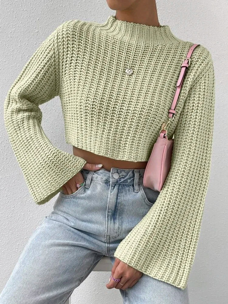 Mila Cropped Knit Sweater