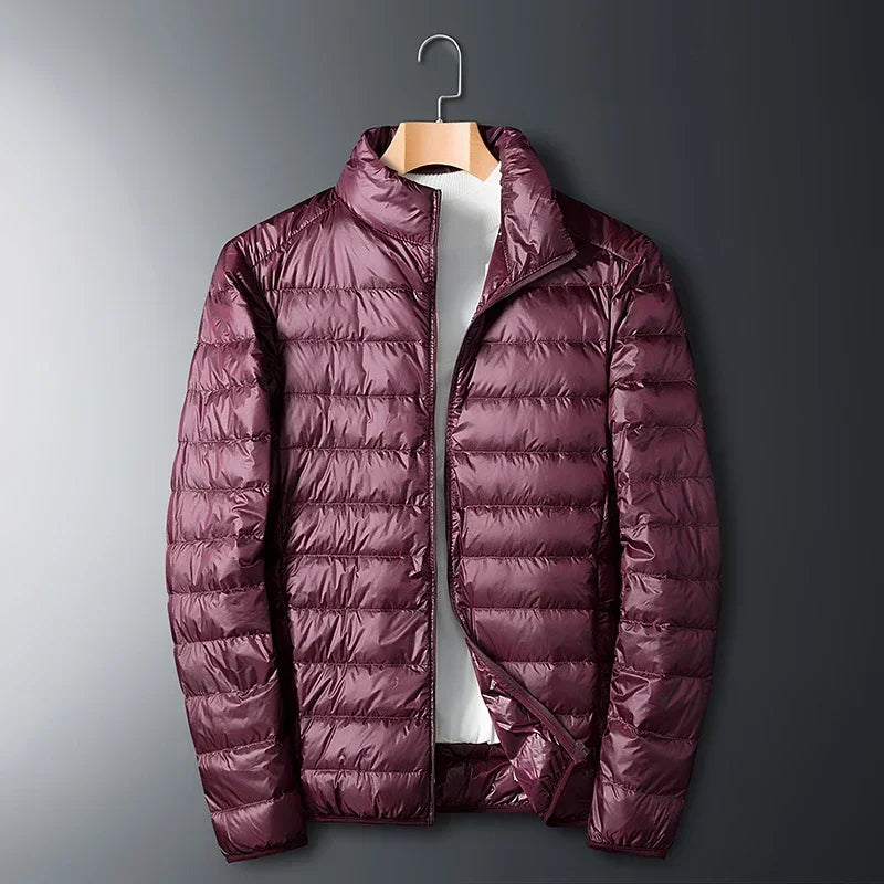 Men’s Ultra-Light Down Jacket – Waterproof Packable Puffer Coat