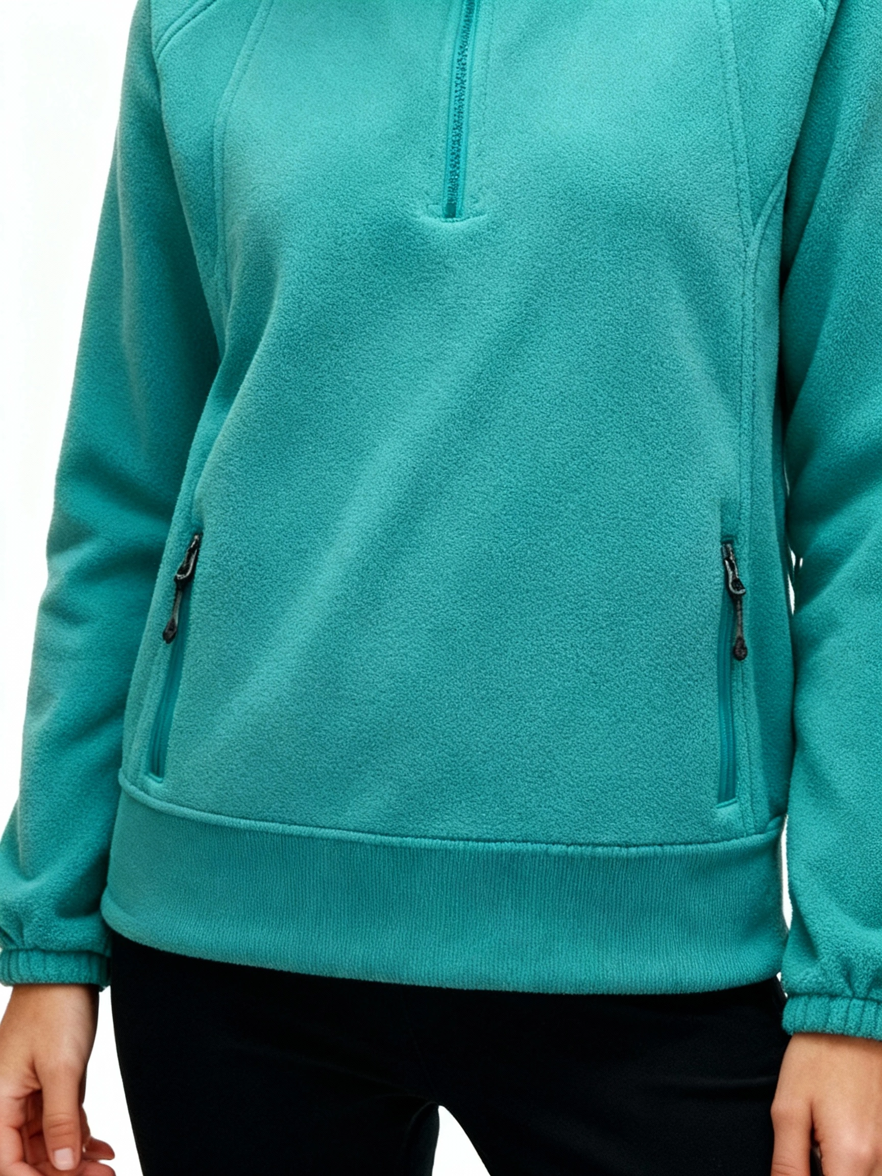 Women's Fleece Zip Up Turtleneck Sweatshirt