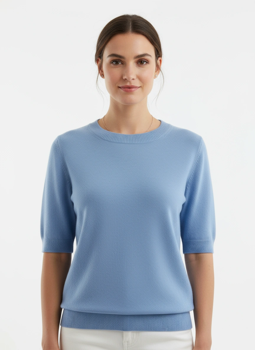 Women's Wool Blend Stand Collar Sweater