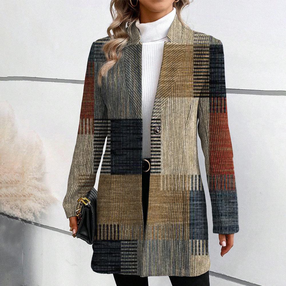 Mary Elegant Women's Patterned Blazer Jacket