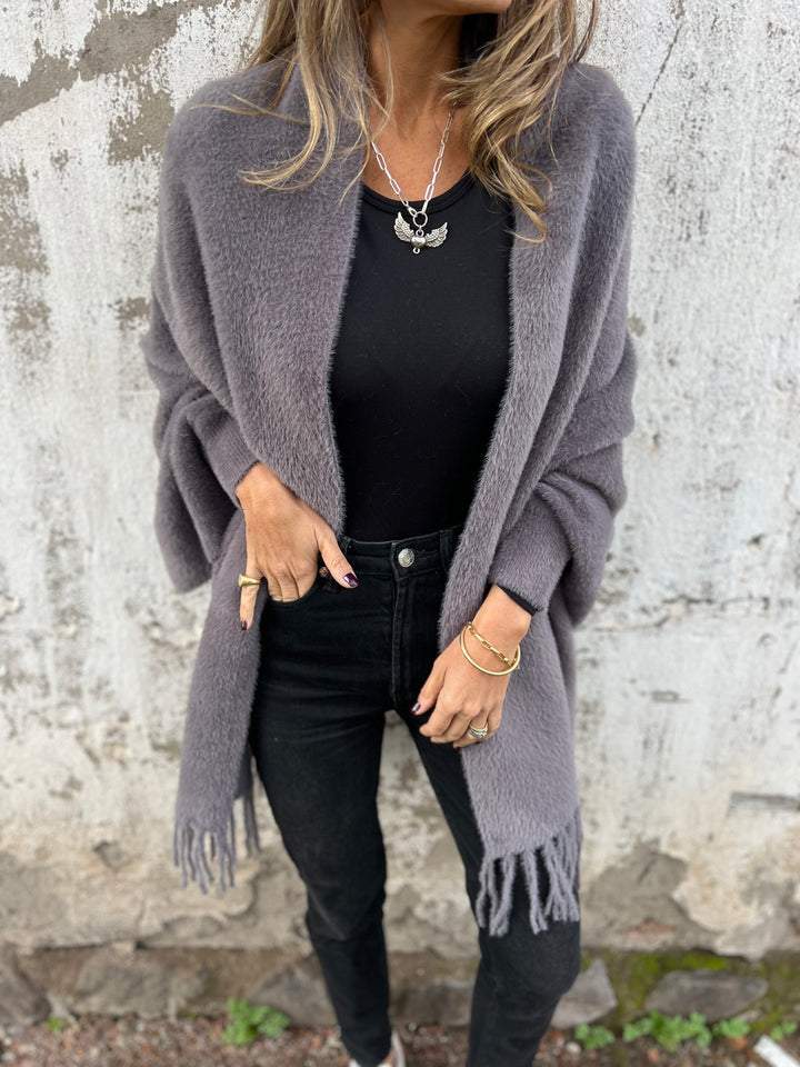 Sienna Wool-Blend Lapel Coat