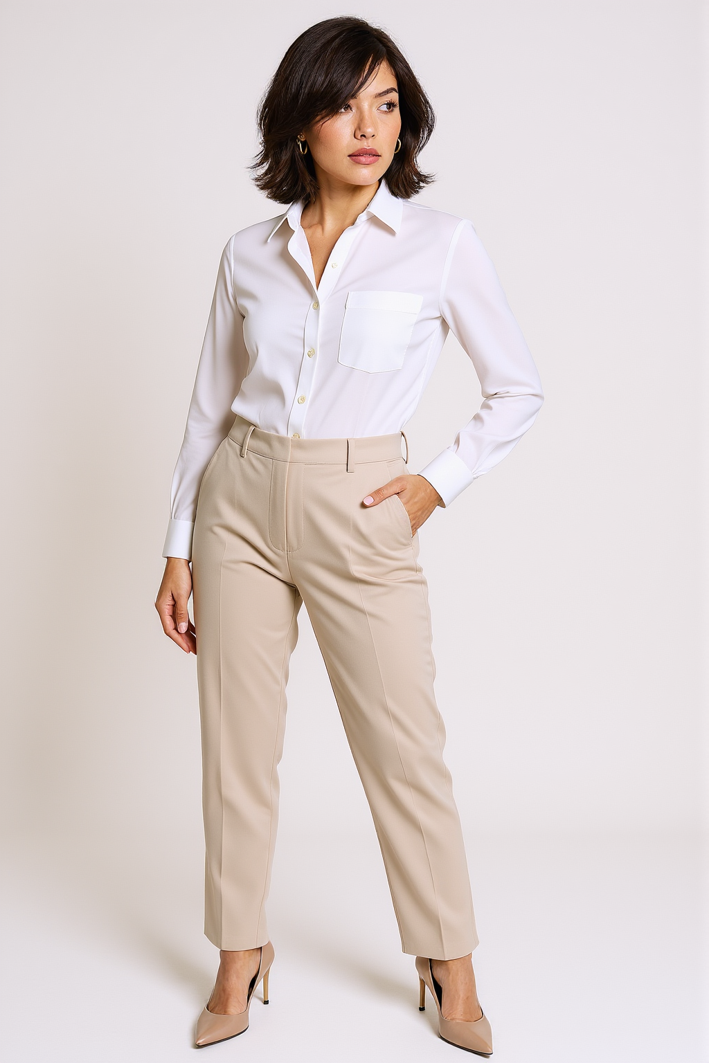 Women’s High Waist Pencil Pants – Elegant Office & Casual Trousers